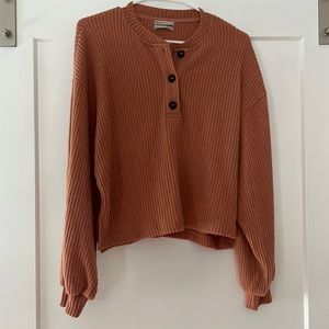 Urban Outfitters button down crewneck sweater